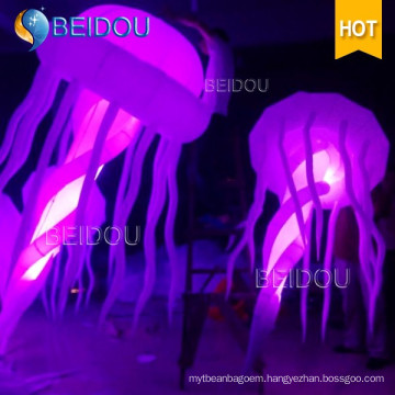 Event Stage Wedding Party Decoration RC Lighted Inflatable Jellyfish